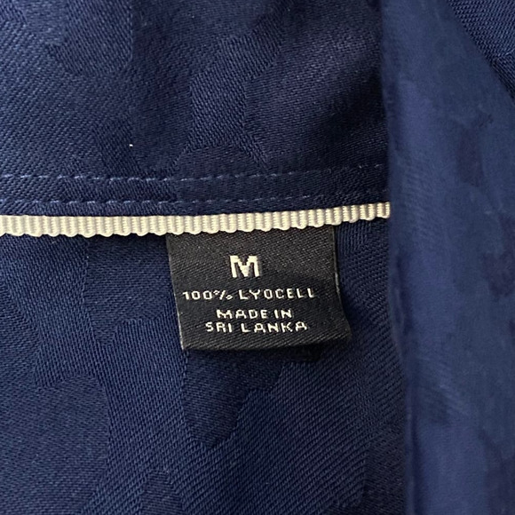 Hart Schaffner Marx Dress Shirt Blue Non-Iron MSRP $100 Medium - Picture 9 of 12